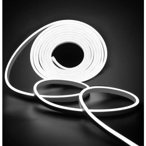 RGB Neon Light 12V 24V Flexible LED Ribbon Tape 5050 2835 120Leds Strip Light Waterproof Neon Rope White/Warm White Neon Sign