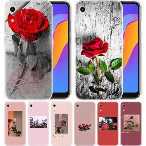 Luxury Soft Silicone Case Great art Rose flower for Huawei Honor 9X 8A 7A 20 Pro 7X 8X 7S 8S 8 9 10 Lite View 20 20i 10i Play