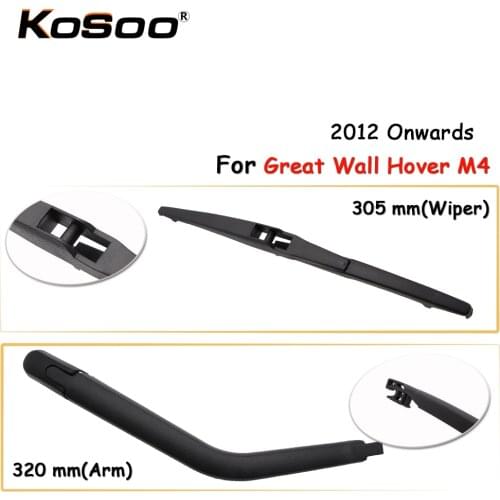 KOSOO Auto Rear Wiper Blade For Great Wall Hover M4,305mm 2012 Onwards Rear Windshield Wiper Blades Arm Car Accessories Styling