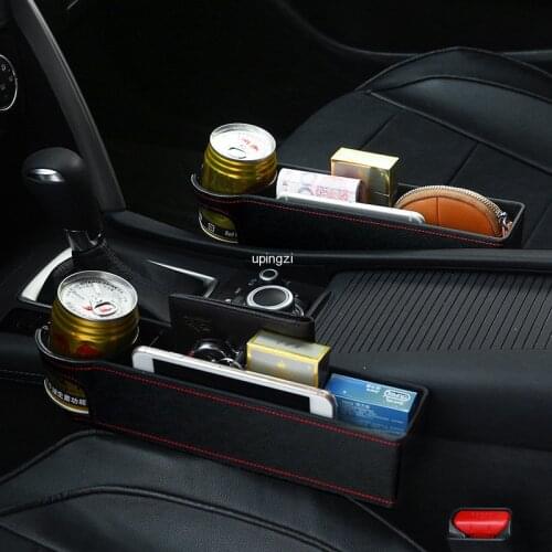 Car Seat Crevice Storage Box Interior Automobiles Seat Gap Organizer Bag Universal Car Seat Organizer Card Phone Holder Pocket