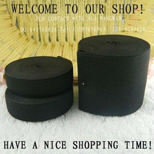 The thickening ! 25mm black Knitting Elastic Tape /Elastic Stretch Webbing ,20 yards/Roll, for wholesale and retail