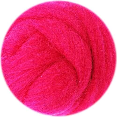 Feltsky 100g Felting Wool (70s 19um Grade) Needle Felting Diy Wool for Needle Felting Kit by Plastic Bag (N0.25)