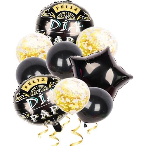 Spanish Happy Fathers Day Helium Globos Feliz Dia Super Papa Foil Balloon father mother Party Decoration Globos Home supplies