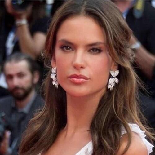 Female Flexible detachable Shiny Cubic Zirconia European Wedding Earrings Fashion High Quality Jewelry for Women