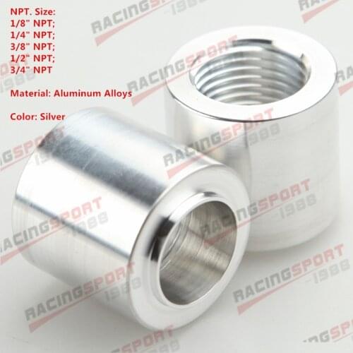 1/8" 1/4" 3/8" 1/2" 3/4" NPT Female Aluminum Weld On Bung Fitting Adapter