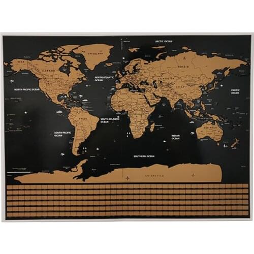 1 Pcs World Map Flag Edition 40*30cm Room Home Office Decoration Wall Sticker Student Teaching Poster