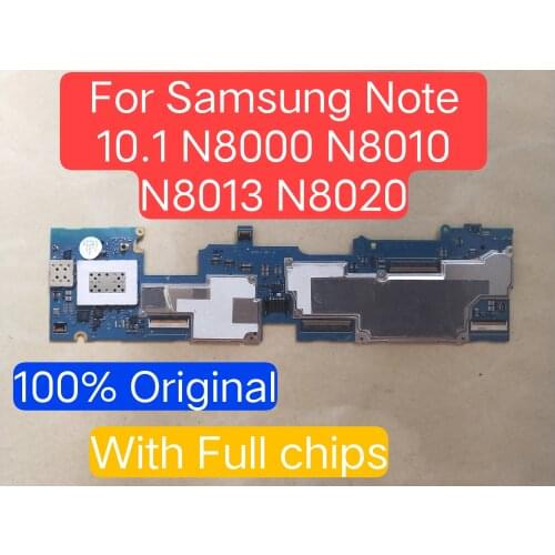 100% Original unlock mainbaord for Samsung Galaxy Note 10.1 N8000 with full chips Motherboard Android OS logic baords