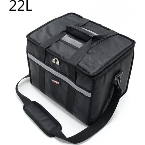22L Insulated Cooler Bag Grocery Tote Large Box Insulated Bags With Zippered Top