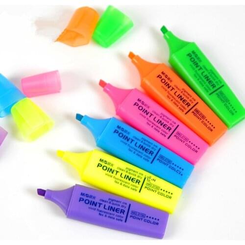 Cute Colorful Candy Highlighter Marker Pen Watercolor Pens Fresh And Creative Fluorescent Pen Office School Stationery
