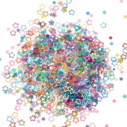 30g Hollow Pentagram Lentejuelas/Paillettes/Bulk Sequins For Crafts Flatback Embellishments For Clothing Sewing Accessories