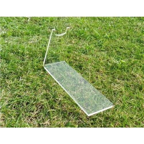 Smaller size Clear acrylic plexiglass pistols holder gun display stand holder 5pcs