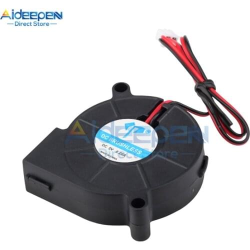 DC5015 Brushless Turbo DC Fan 5V 12V 24V Cooler Blower Part Silent Fan With XH2.54-2Pin For 3D Printer Accessories Extruder