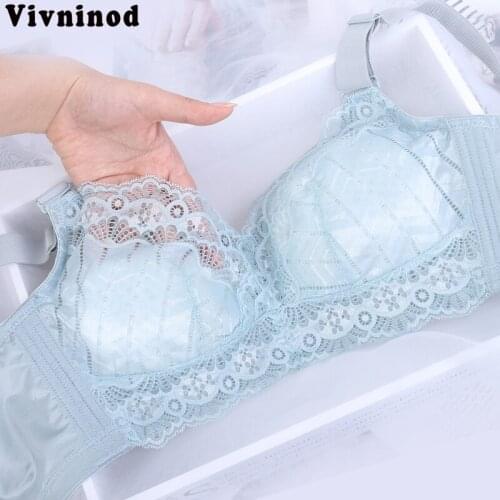 Ultra Thin Transparent Bras For Women Push Up Bras Plus Size BCD Cup Sexy Lingerie Bralette Lace Brassiere Girl Tops Bh 36 38 40