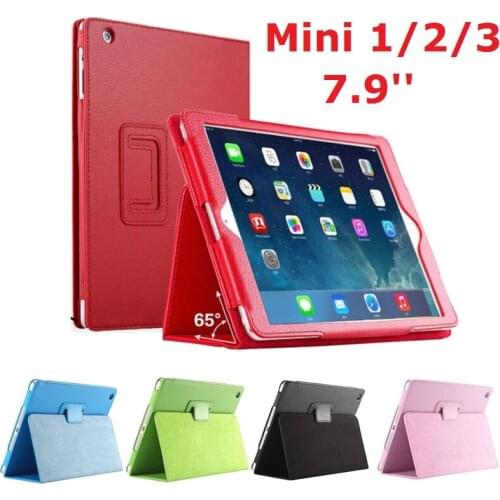 7.9'' Folio Stand Coque for iPad mini 1 mini 2 mini 3 Case Magnetic Smart Flip PU Leather A1432 A1455 A1490 A1601 Cover