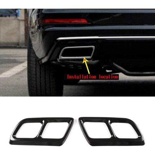 For 2020-2021 Cadillac XT6 stainless steel tail throat decorative frame automotive exterior accessories