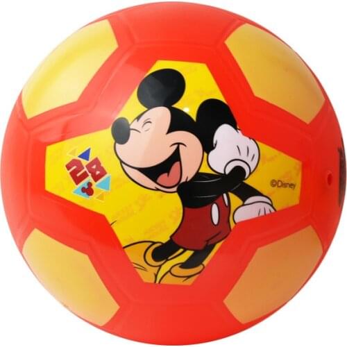 Disney Football Cool Mickey Harbin Ball Straight Diameter 19cm Children Cartoon Ball Inflatable Small Football Kids Outdoor Toys