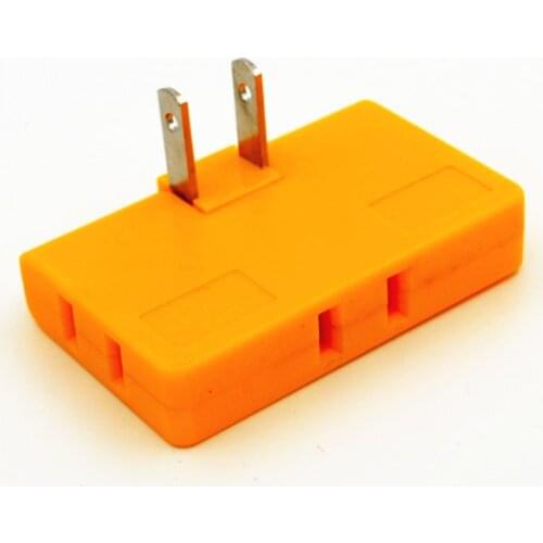 To 3-way US 2 Pin AC Power Travel Adapter Plug