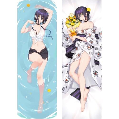 Anime Dakimakura Chainsaw Man Reze Design Hugging Body Pillow Case Double Sides Printed Pillow Cover Home Bedding