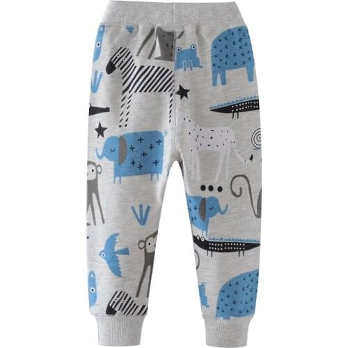 Boys Cotton Pants Children Trousers cartoon Brand Autumn Winter Baby Clothes Boy baby Print Kids Leggings for Boy Jumping meters