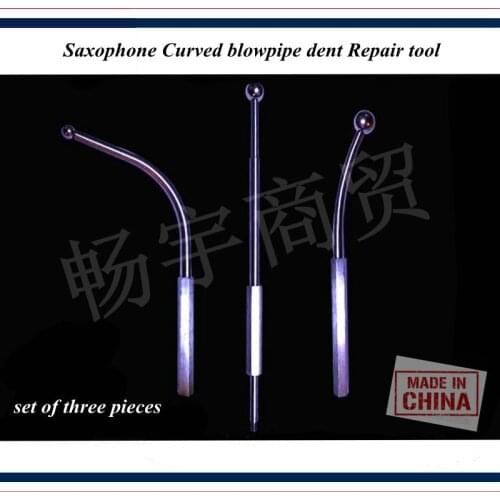 Wind instrument repair tool Saxophone Maintenance tool Saxophone Curved blowpipe dent Repair tool set of three pieces