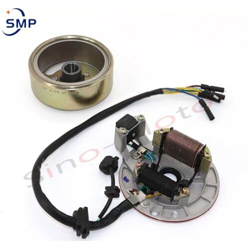 Motorcycles Stator Coil AC Ignition Magneto For Lifan LF 50cc 110cc 125cc Horizontal Kick Starter Engines Dirt Pit Bikes