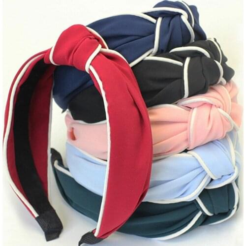 Fashion Center Knotted Hairband Women Hair Accessories Korean Binding Fabric Headband Girls Headdress
