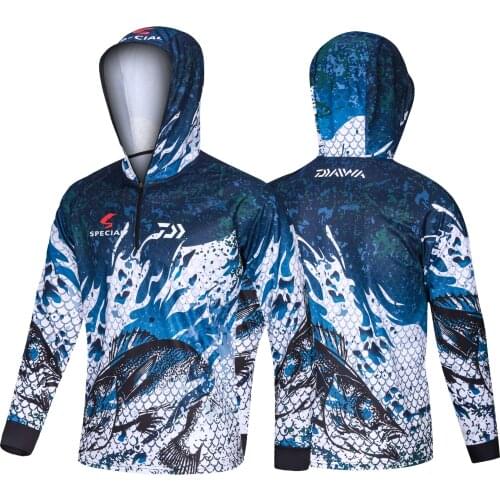 2022 New Daiwa Fishing Clothing Camouflage Fishing Clothes Sunscreen Breathable Anti Mosquito Quick Dry Dawa Fishing Jackets