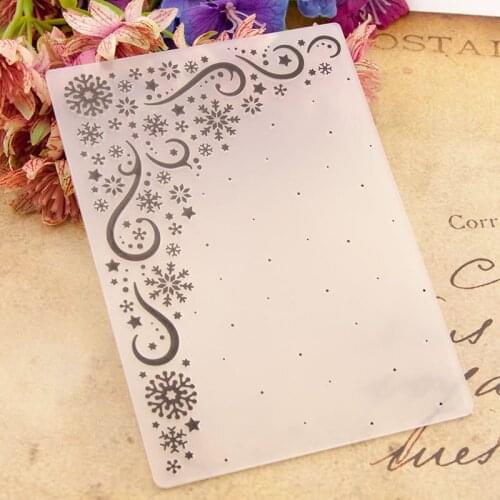 Plastic Embossing Folders Transparent Template Photo Album Decoration Making Scrapbooking Craft Card Diy Crafts Em156 Snowflakes
