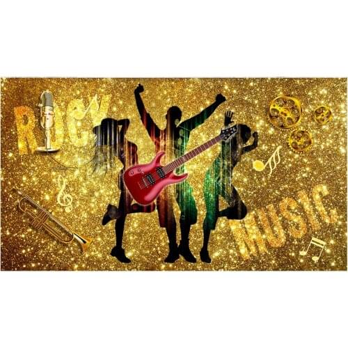 Custom photo wallpaper for walls 3 d murals Modern Rock music bar ktv tooling mural wall papers decoration