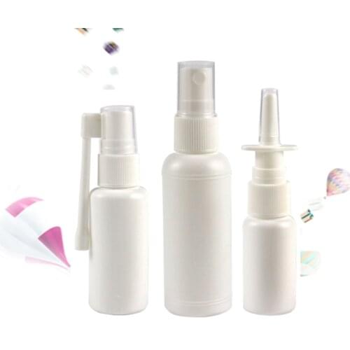 1pcs 10/20/30/50ML Empty Plastic Spray Bottle Small Medical Oral Liquid Refillable Fine Mist Atomizer Cosmetic Cont