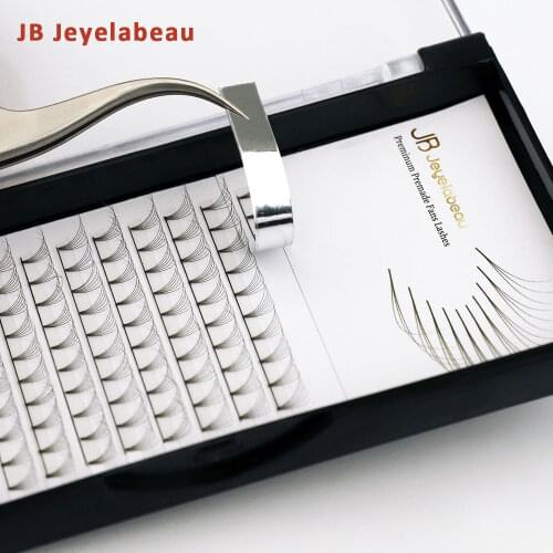 10D 12D Mixed Premade Fans Russian Volume Eyelash C/D Black Faux Mink Premium Natural Extensions 3d Fake Eyelashes Female makeup