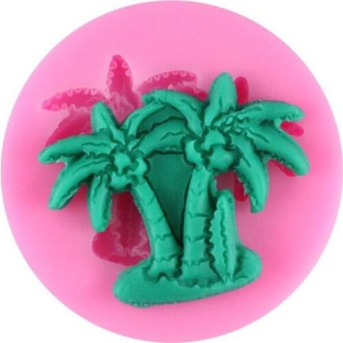Coconut Trees Shape Cake Silicone Mold Decoration Fondant Chocolate Pudding Tools Cookie DIY Kitchen Cake Baking Molds