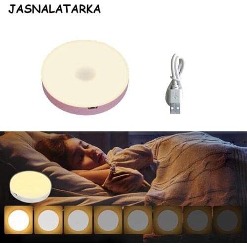 LED Night Lights USB Charging Night Lamp Bedroom Home Decoration Rechargeable Touch Led Night Light Adjust Childrens Gift SD012