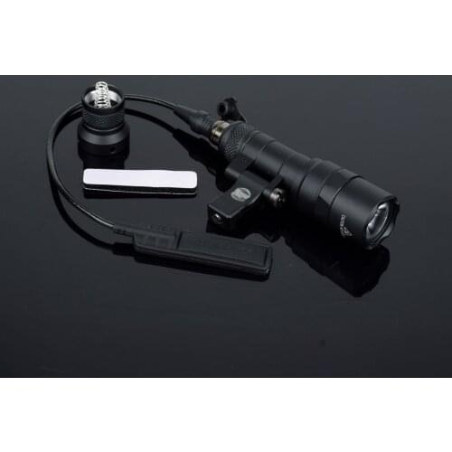 Tactical SF M340C Mini Scout Light Outdoor Rifle Hunting Flashlight Adjustable Offset Mount LED Arme Lanterna Fit 20mm Rail