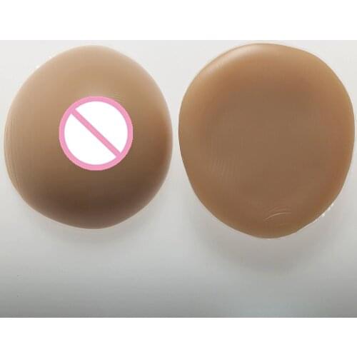 Transvestite CD Breast Form 1400g/Pair Silicone Boobs Tits Transgender Shemale Crossdresser Breast Brown Drag Queen Boobs