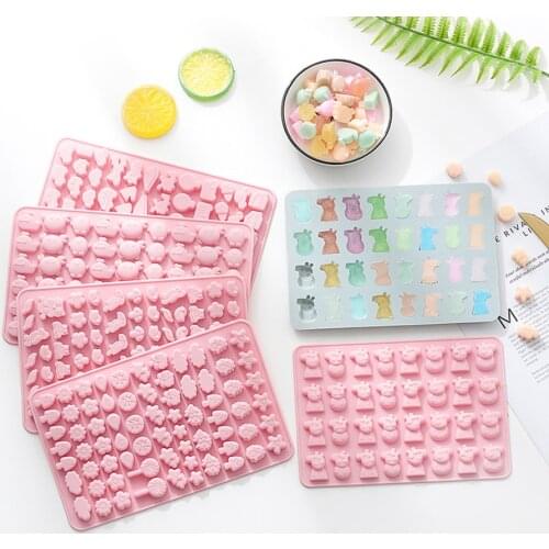 WYSE Silicone Mold Dropper 3D Fondant Silicone Soft Candy Jelly Chocolate Mold Candy Maker Ice Tray Jelly Moulds