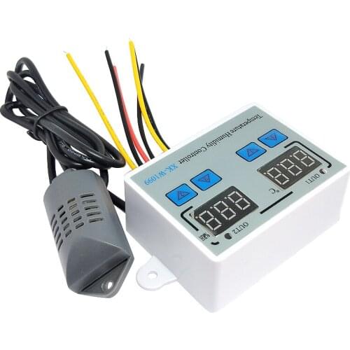 XK-W1099 Dual Digital Thermostat Humidistat Egg Incubator Temperature Humidity Controller Regulator Thermometer Hygrometer