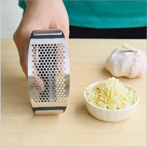Yooap New Creative Stainless Steel Garlic Press Manual Garlic Chopper Crusher Ginger Press Kitchen Accessories Vegetable Tools