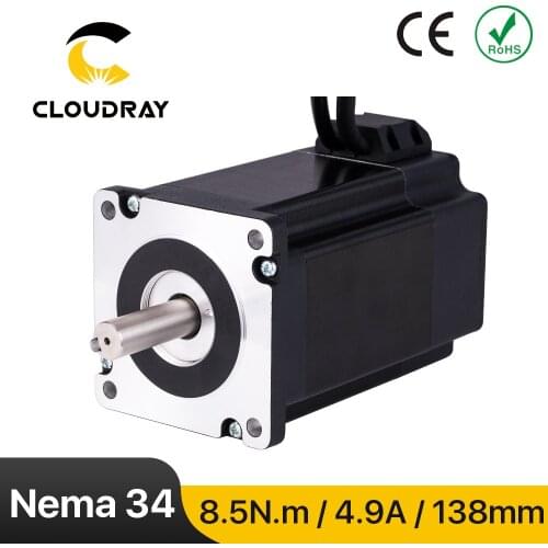 Cloudray Nema 34 Closed Stepper Motor 8.5N.m 4.9A 2 Phase Servo Motor for CNC Router Engraving Milling Machine