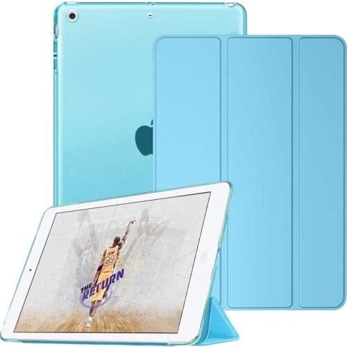 For Apple iPad 9.7 2018/2017/iPad Air 2/iPad Air Stand Case Flip Folio Protective Cover Ultra Slim Lightweight Folding Funda+Pen