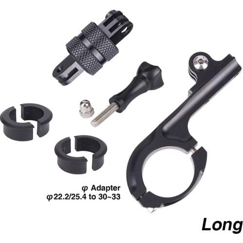 Aluminum Alloy Gopro Motorcycle Bike Clip Mount Clip Bicycle Mount Sport Camera 360 Degree Rotate Bracket For Go pro Xiaomi Virb