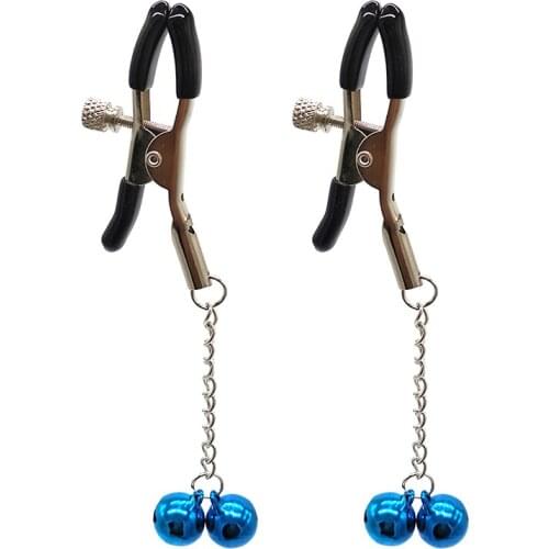 Women Adjustable Breast Labia Clips Nipple Clamps Metal Short Chain Nipple Clamp Flirting Pinzas Pezones Sex Accessories