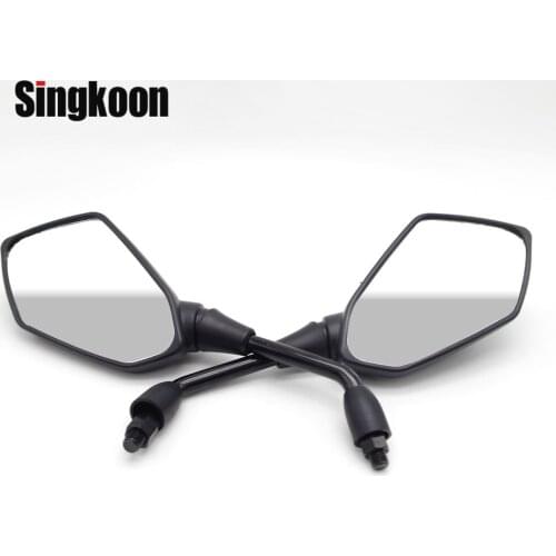 FOR BMW K1200S BMW MOTO R 1200 GS R1200GS Universal 10mm Motorcycle Rearview Mirrors Black Scooter side retroviseur moto