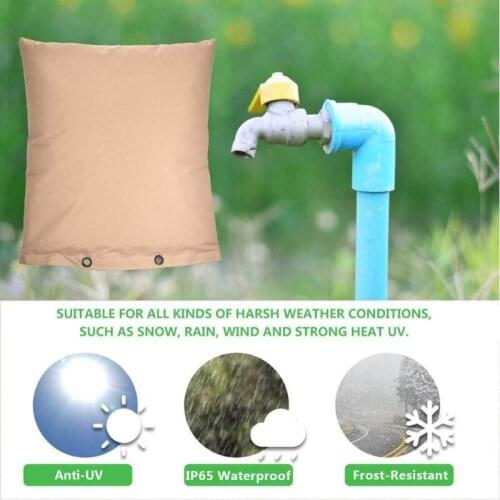 Winter Outdoor Faucet Freeze Protection Covers Pipe Insulation Bag Extra Long Outside Faucet Sock Thinsulate Insulated Pouch