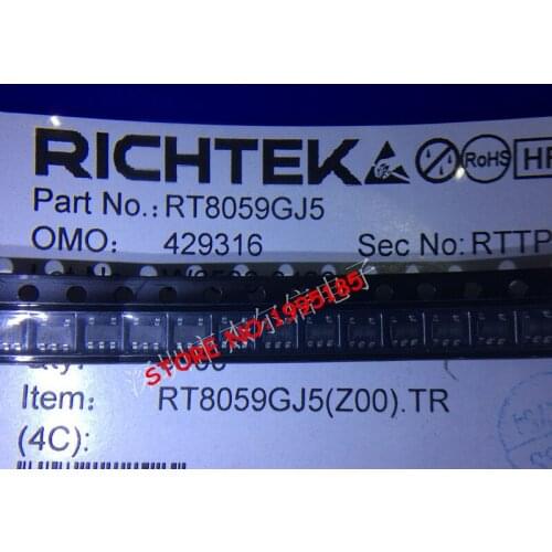 20pcs/lot RT8059GJ5 RT8059 8059 BQ=104 BQ=*** SOT23-5