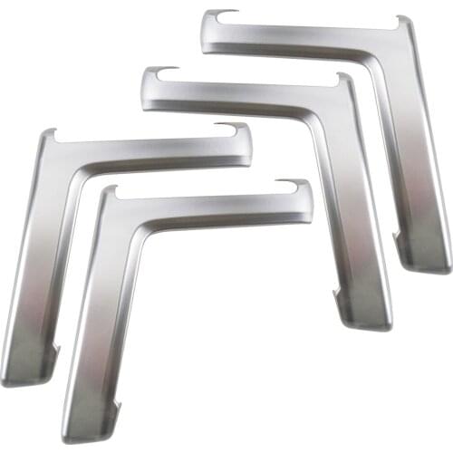 4pcs/Set Silver Car Interior Door Armrest Handle Cover Trim Fit for Toyota 4Runner 2010-2015 2016 2017 2018 2019 2020 2021