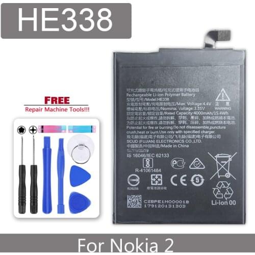 Battery For Nokia 2 Nokia2 / Battery model HE338 4000mAh