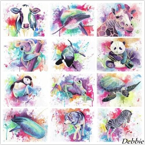 5D DIY Diamond Painting Panda Cartoon Mosaic Kits Diamond Embroidery Owl Cross Stitch Animals Picture Rhinestones