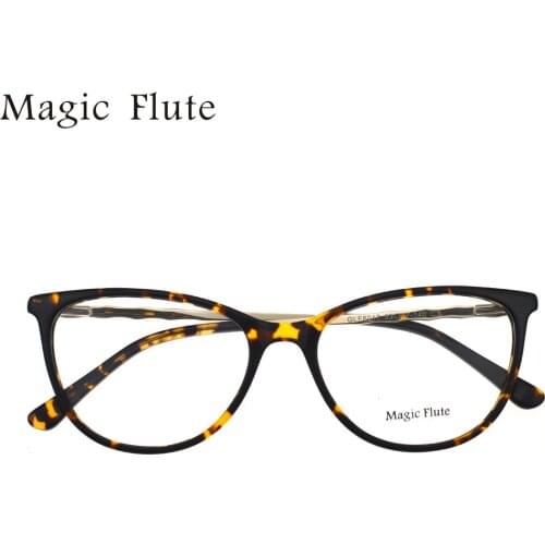 Free Shipping 2020Glasses Frame Classic Vintage Oculos de grau Acetate Full Frame Eyeglasses with Diamond for Women 8017