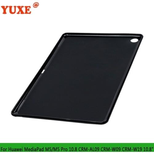 Tablet Case For Huawei MediaPad M5 10.8 inch CRM-AL19 CRM-W09 W19 Funda Back TPU Silicone Anti-Drop Cover for M5 10 (Pro) 10.8"